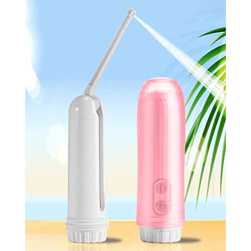 Portable Bidet for Travel Bidet Sprayer for Toilet Electric Portable Bidet for Travel Bidet Portable Bidet for Women, Bidet Handheld Bidet Sprayer, Portable Bidet for Men (Pink)