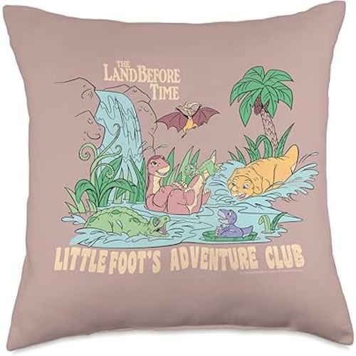 The Land Before Time Little Foot's Adventure Club Throw Pillow