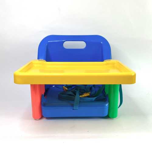Safety First Color Block Kids Booster Seat Chair w Tray 90s Vintage