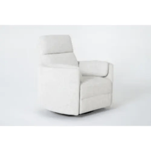 Rayna Oyster Nursery 40" Power Swivel Glider Recliner | Living Spaces