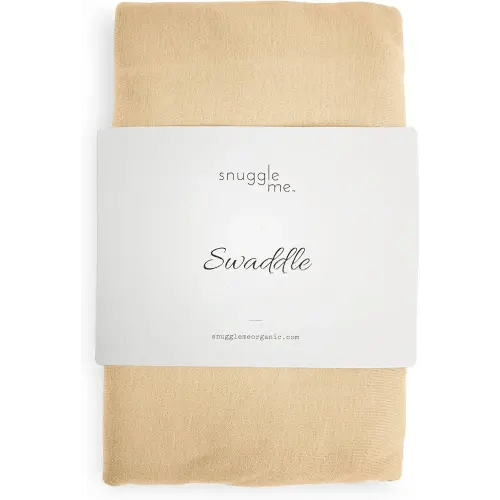 snuggle me Swaddle | Organic Cotton Swaddle Blanket, Soft Stretch, 47 x 47 inches (Honey)