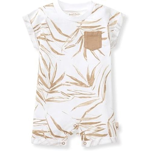 Burt's Bees Baby baby-boys Romper Jumpsuit, 100% Organic Cotton One-piece CoverallBaby and Toddler Layette Set