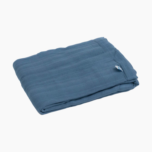 Little Unicorn Deluxe Muslin Baby Quilt - Blue Dusk, Small