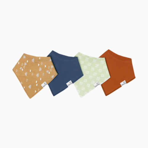 Copper Pearl Printed Bandana Bib Set (4-Pack) - Atlas