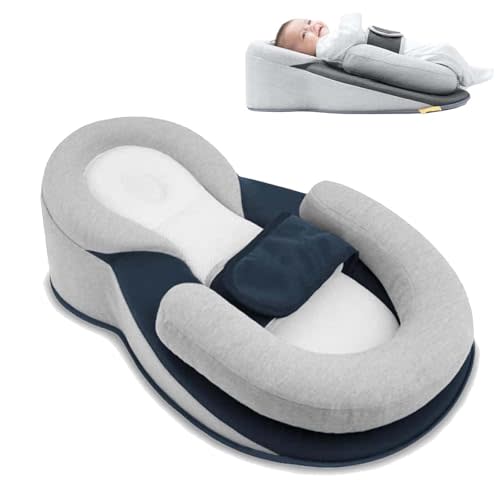NGMSLPM Rest Nest Baby Bed Acid Reflux with Strap, 2025 New Keesley Rest Nest Baby Pillow for Comfortable Play & Feeding Support (Regular)