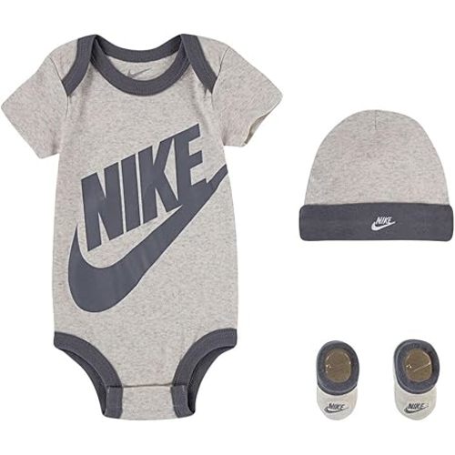 Nike Baby's Bodysuit, Hat and Booties 3 Piece Set