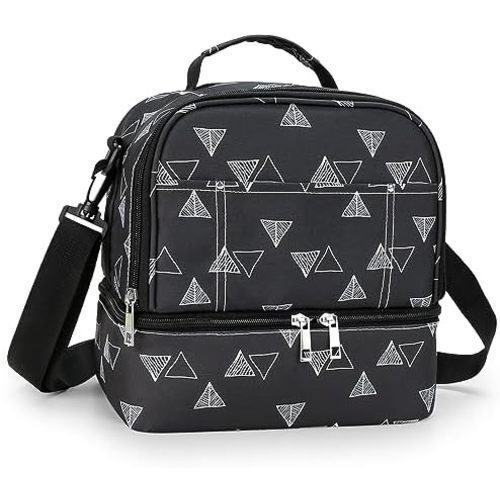 Breast Pump Bag Cooler Compartment for Breast Pump - Cooler and Moistureproof Bag Double Layer for Mother Breast Milk Pump Lunch Bag Outdoor Working (Triangle)