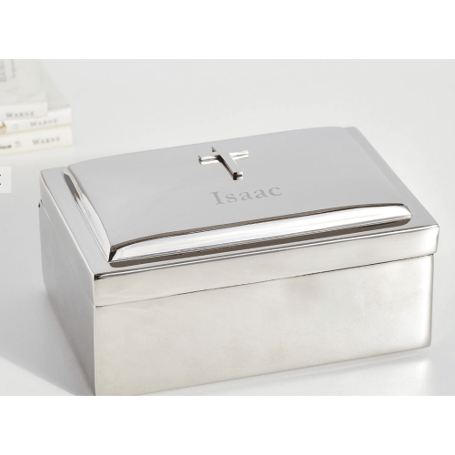 Silver Cross Keepsake Box Gift | Pottery Barn Kids