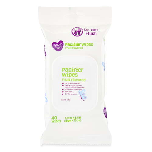 Parent's Choice Pacifier Wipes, Fruit Flavored, 40 Count