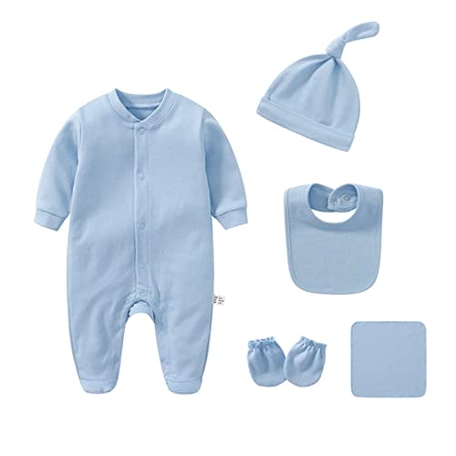 IADOER Baby Unisex Baby Cotton Layette Set Gift for Baby Boys Girls Accessories Set Newborn Essentials 0-12 Months