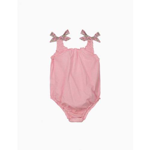Patchwork Cotton Swimsuit in Liberty New Fragoline