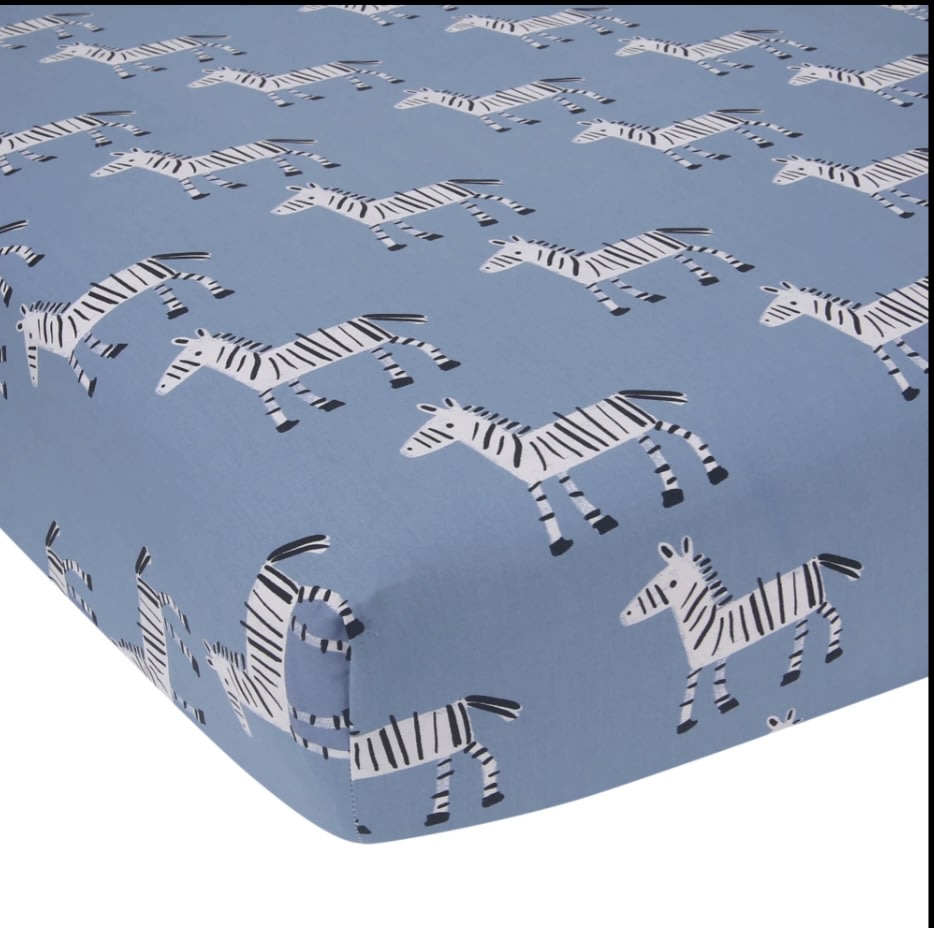 Signature Zebra Organic Cotton Fitted Crib Sheet