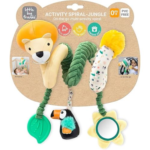 Little Big Friends Activity Spiral | Brain Boosting Multi-Sensory Toys | Jungle