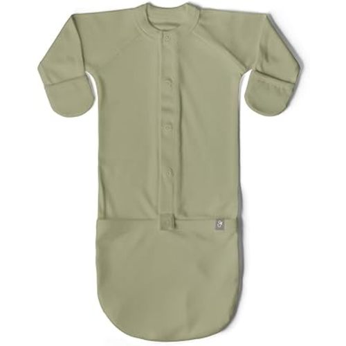 goumikids Viscose Made from Bamboo Organic Cotton Convertible Baby Gown