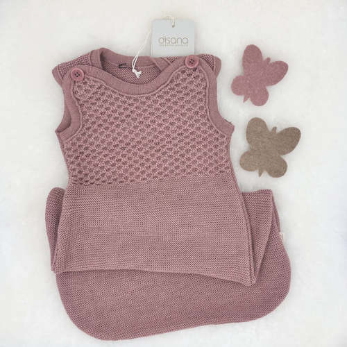 DISANA Knitted Organic Merino Wool Sleeveless Sleeping Bag for Baby – Danish Woolen Delight