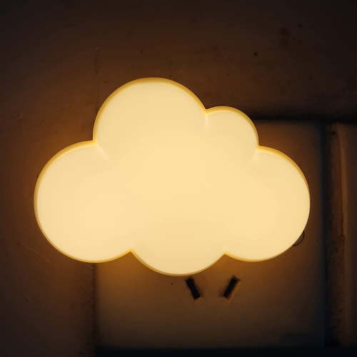Night Light, Plug into Wall with Light Sensors, Cute Cloud LED Light for Kids Room, Baby, Bathroom, Stair, Hallway, Warm White
