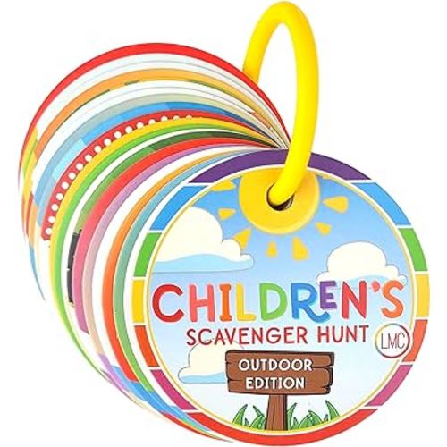 Children's Scavenger Hunt: Outdoor Edition | Toddler Activities | Games for 2, 3 Year Old's & Up | Kids Educational Scavenger Hunt Cards