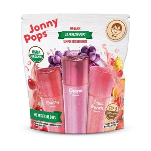 Jonny Pops Organic Freezer Pops - 24ct