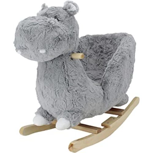 Soft Landing - Joyrides - Sit-in Children's Character Rocker - Hippo