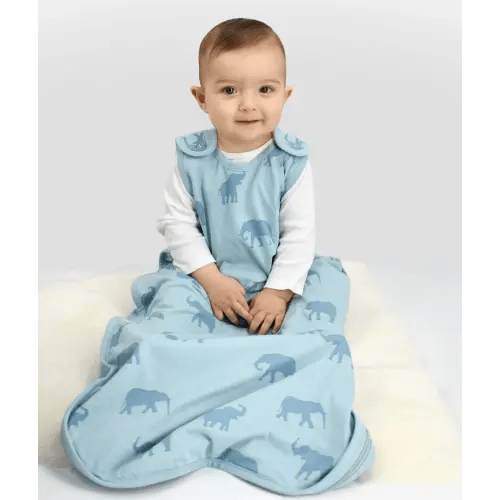 Ecolino® Adjustable Baby Sleep Bag, Organic Cotton, Universal Size: 2 Months - 2 Years, Elephant