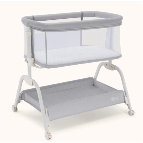 HARPPA Cuddly Lite | 2-in-1 Baby Bassinet & Bedside Sleeper for Newborns - Light Grey
