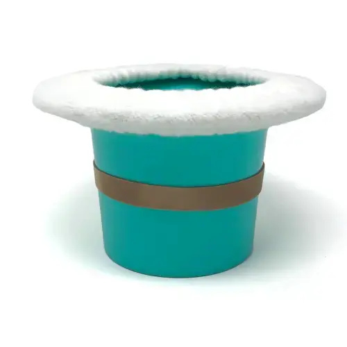 Top Hat Potty (with cozy and band) - Turquoise