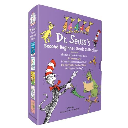 Dr. Seuss's Second Beginner Book Boxed Set Collection: The Cat in the Hat Comes Back; Dr. Seuss's ABC; I Can Read with My Eyes Shut!; Oh, the Thinks ... Oh Say Can You Say? (Beginner Books(R))