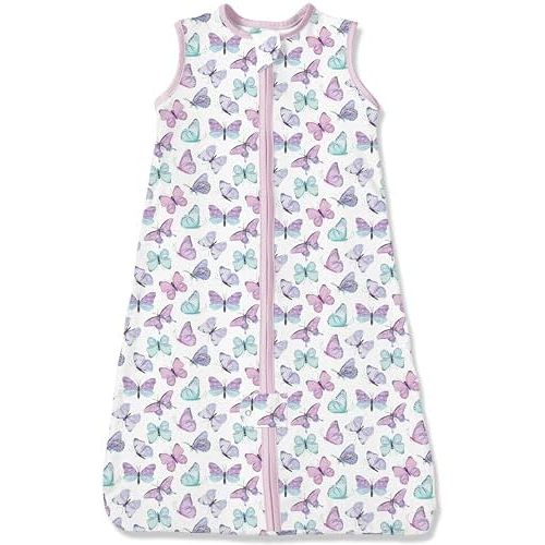 TotAha Light Sleep Sack, Stretchy, Soft, Cozy Wearable Blanket Sleep Bag with 2-Way Safe Zippers for 0-6-12-24 Months 0.5 TOG