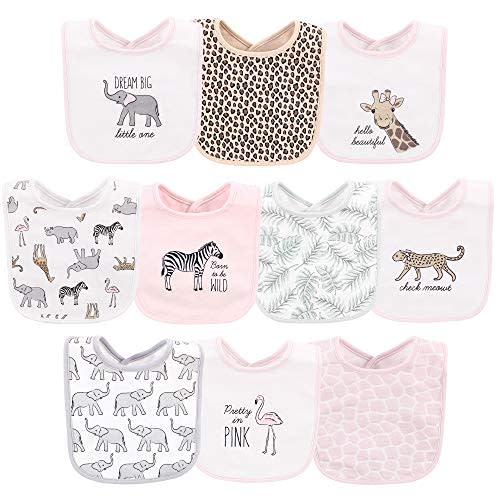 Hudson Baby Unisex BabyCotton Bibs