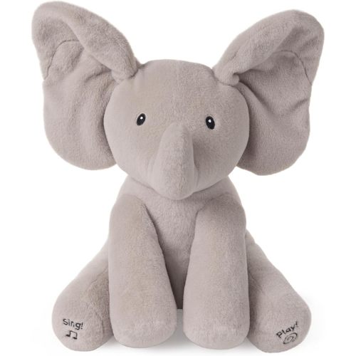 GUND Baby Animated Flappy The Elephant Plush, Singing Stuffed Animal Baby Toy for Ages 0 and Up, Gray, 12"