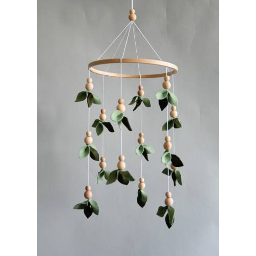 Forest Style Baby Crib Mobile Floral Nursery Baby Mobile - Etsy