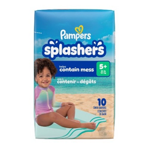 Pampers Splashers Disposable Swim Diapers Convenience Pack - Size 5 - 10ct