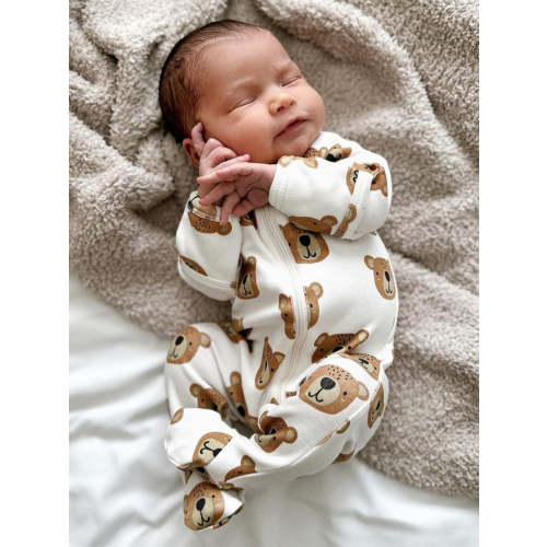 Baby Bear / Organic Zip Footie