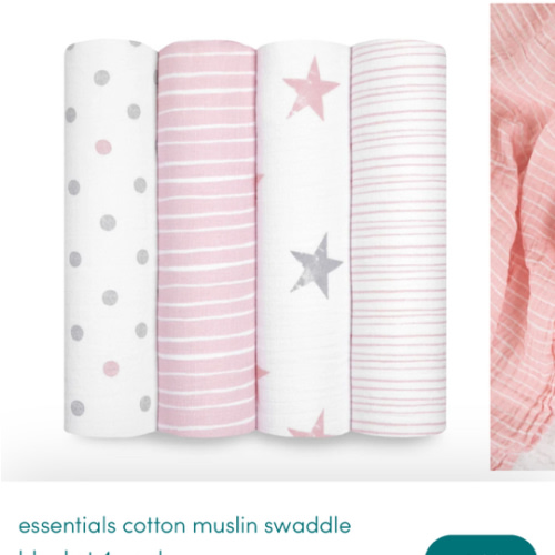 Doll Muslin Swaddle 4pk | aden + anais