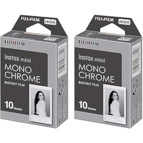 Fujifilm Instax Mini Monochrome Film - 10 Exposures (Pack of 2)