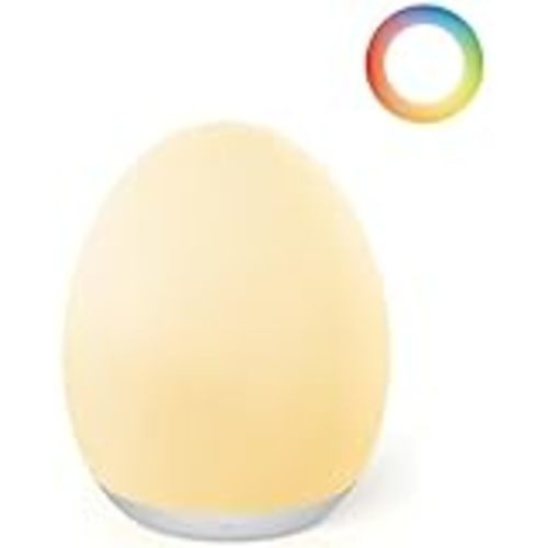 JolyWell Baby Night Light for Kid, Portable Egg Nightlight with Stable Charging Pad
