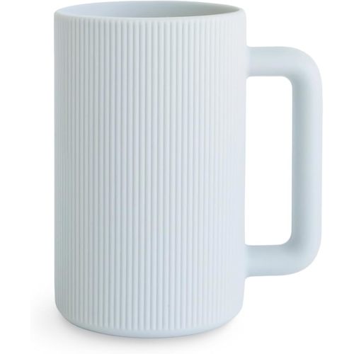 mushie Baby Bath Rinse Cup | 100% Food Grade Silicone | Shampoo & Body Washing Rinser Cup for Kids (Periwinkle)