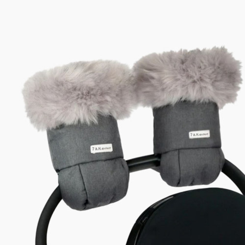 7AM Enfant Tundra Warmmuffs - Heather Grey Dark Fur