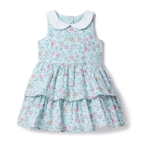 Girl Light Blue Floral The Matching Moment Floral Dress by Janie and Jack