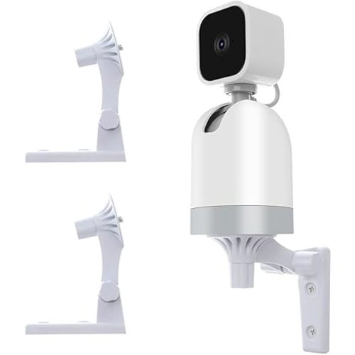 Wall Mount Compatible with Blink Mini Pan-Tilt Camera, 2 Pack Adjustable Angles Bracket 180 Degree Rotation Easy to Install (NOT Included The Cam)