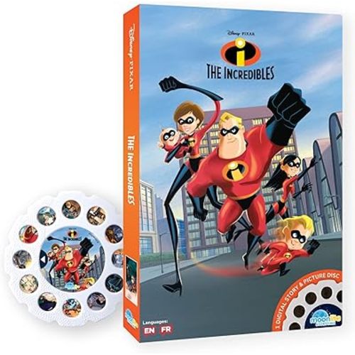 Moonlite Storytime - Disney Pixar The Incredibles Storytime Disc - A Magical Read Together - Projector Sold Separately - Digital Story w/ Sound FX - Learning Gifts for Kids Ages 1 Year & Up