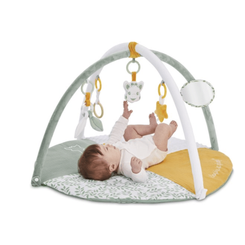Sophie de giraf Reverso Activity & Foto speelkleed - Babygym - Speelmat - Machinewasbaar - Vanaf 0 maanden - 50 x 90 x 90 cm - Groen/Geel/Wit