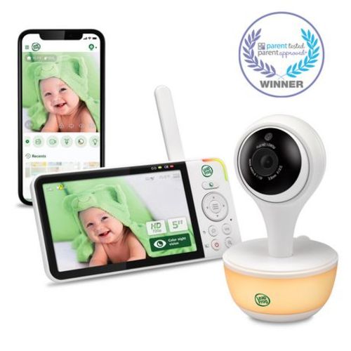 LeapFrog LF815HD 1080p WiFi Remote Access Video Baby Monitor with 5” High Definition 720p Display, Night Light, Color Night Vision (White), LF815HD - Walmart.ca