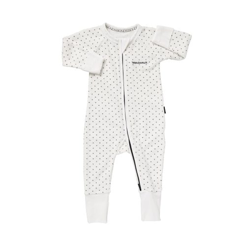 BONDS Poodlette Zip Wondersuit | BZJSM | White & Admiral Jess Spot