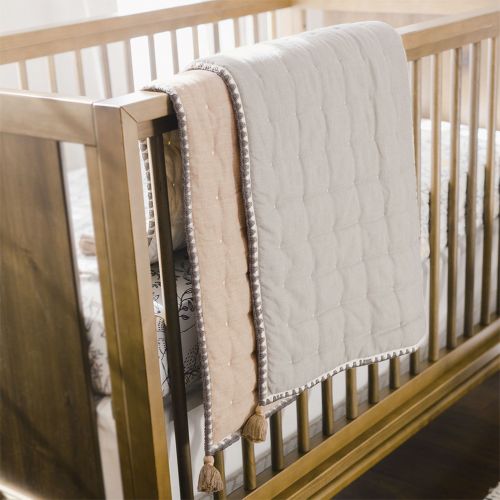 Ezra Baby Blanket Quilt - Copper | Crane Baby