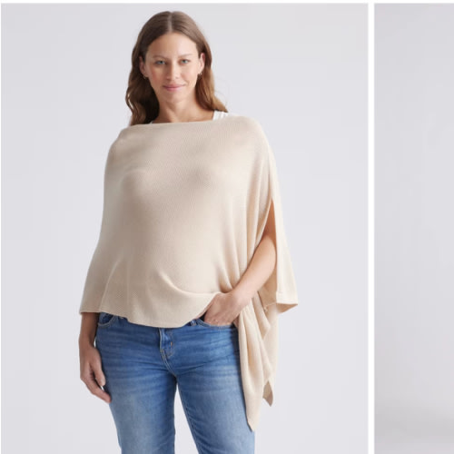Lightweight Cotton Cashmere Nursing Shawl