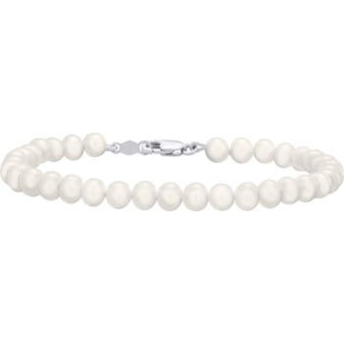 Sterling Silver & Cultured Pearl Bracelet
