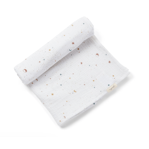 Organic Cotton Muslin Swaddle - Celestial