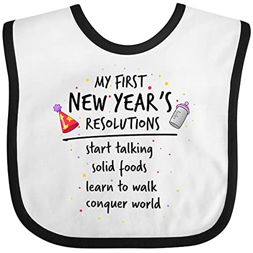 inktastic My First New Year's Resolutions Baby Bib