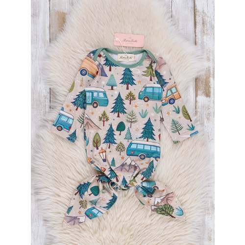 Green Camp Ground Knot Gown